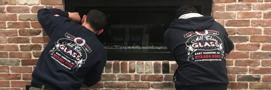 Custom Glass Heat Deflector for Fireplace Rockaway Township