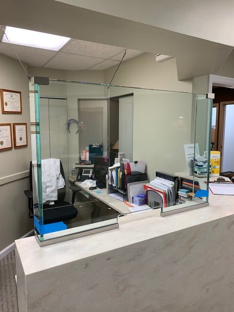 COVID-19 Glass Partitions