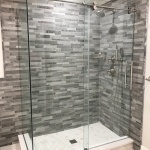 Centec Select barn style shower slider with return