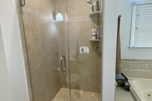 Custom Frameless Shower Enclosure Installed on Pine Ct. in Westfield, NJ