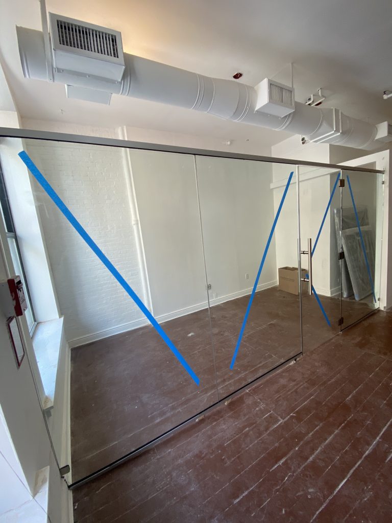 Custom Glass Doors for NYC Art Gallery