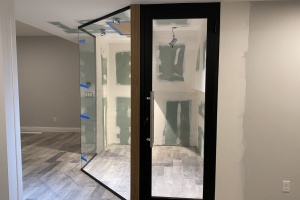 Custom Glass Wine Closet in Summit, NJ